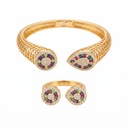 Asymmetric Grid Mosaic Bracelet & Ring Set