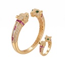 Cartier Panthère Inspired Ruby Bracelet & Ring Set