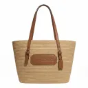 Coach Classic Emblem Straw Bag