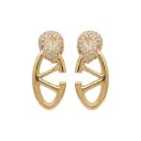 Valentino Pavé Knot Drop Earrings