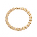 Gold Marquise Scale Bracelet