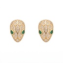 Shimmering Serpenti Head Pavé Earrings