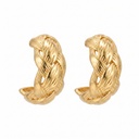Intertwined Sculpted Motif Earrings