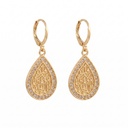 Sculpted Heritage Script Diamond Earrings