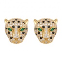 Cartier Panthère Inspired Emerald Eyes Earrings