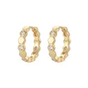 Honeycomb Continuous Diamond Earrings