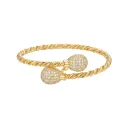 "Serene" Bypass Bracelet with Sparkling Accents