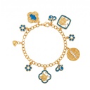 Gold-Tone Eastern Charm Bracelet