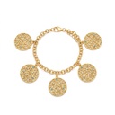 Lattice Charm Blue & White Gemstone Bracelet