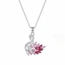 Vibrant Swan Necklace