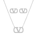 Valentino Emblem Necklace & Earrings Set