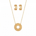 Cannage Dior Necklace , Earrings & Bracelet Set