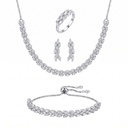 Glittering Wreath Jewelry Set