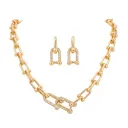 Tiffany HardWear Style Gold Link Chain Set