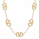 Valentino VLogo 7-Station Gold Necklace