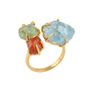 Prismatic Raw Gemstone Ring