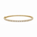 Ultra Slim Gold Zircon Tennis Bracelet