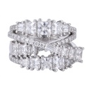 Double Princess Cross Ring