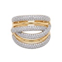 Double Layers Glam Ring