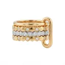 Honeycomb Stackable Multi Ring Set with Zircon